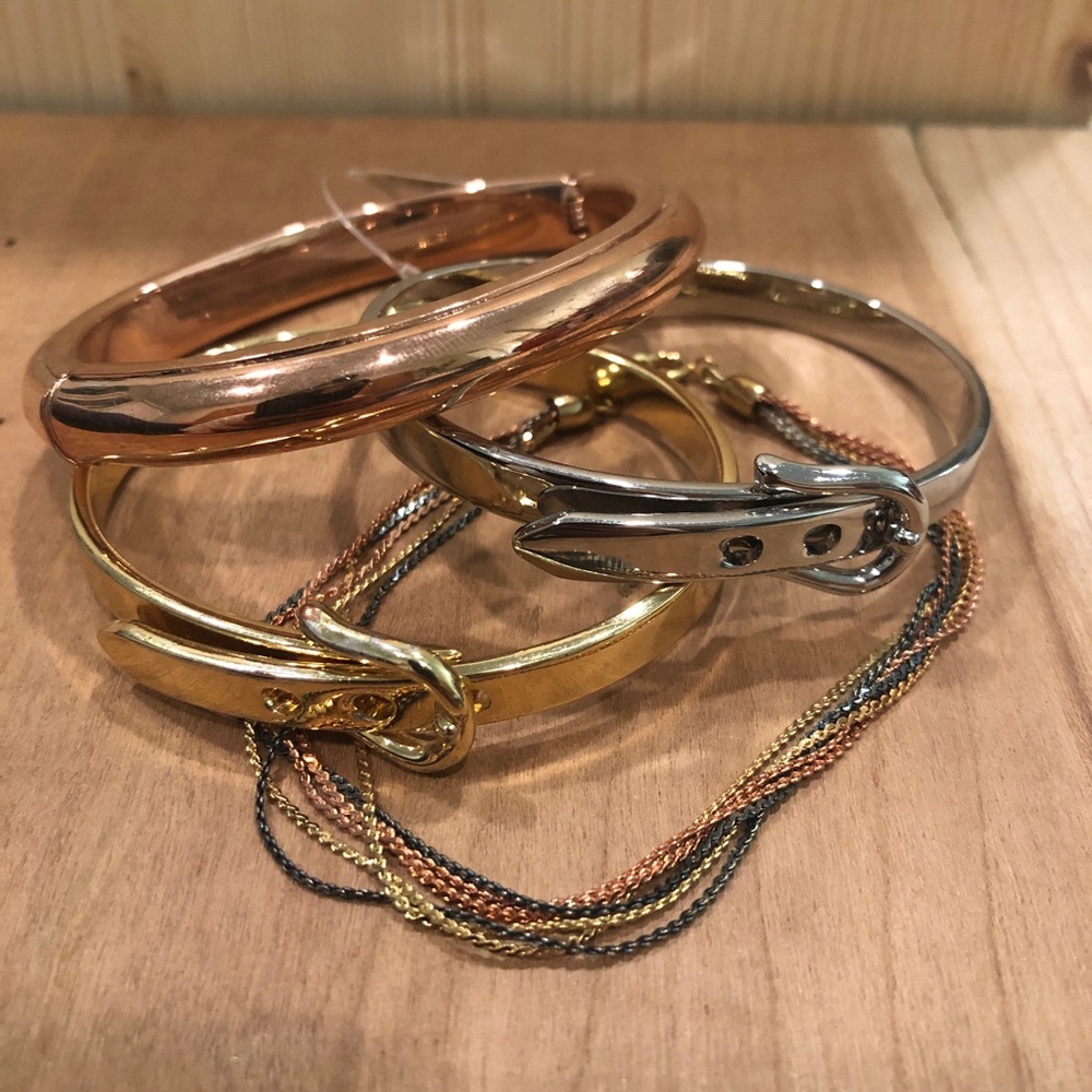 Mixed metal Bracelet Arm Party Set